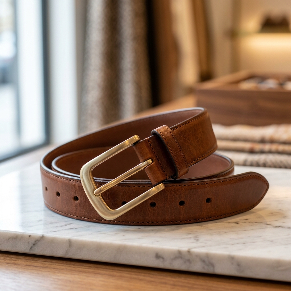 Classic Genuine Leather Belt - Image 3