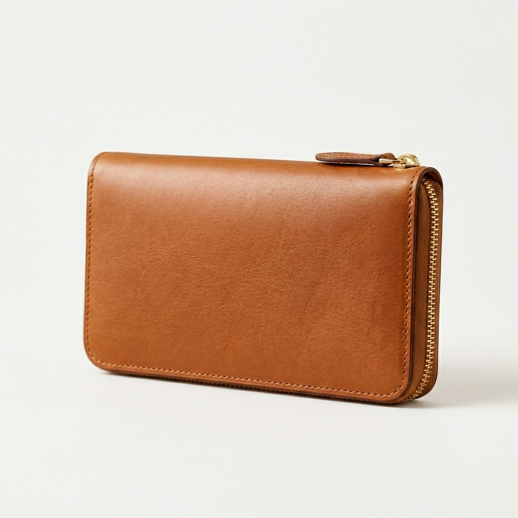 Luxury Zip Around Leather Wallet - Image 3