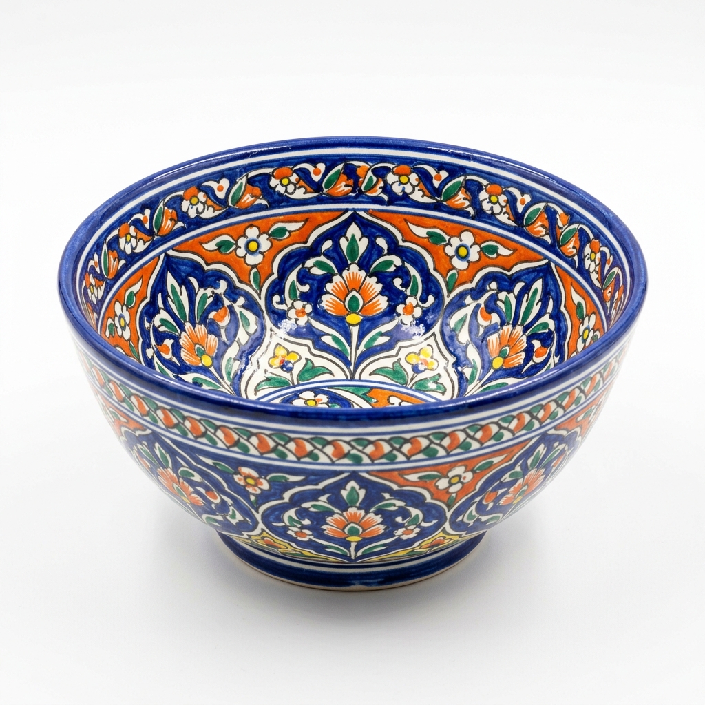 Handmade Multani Blue Pottery Decorative Bowl – Pakistani Ceramic Art - Image 5