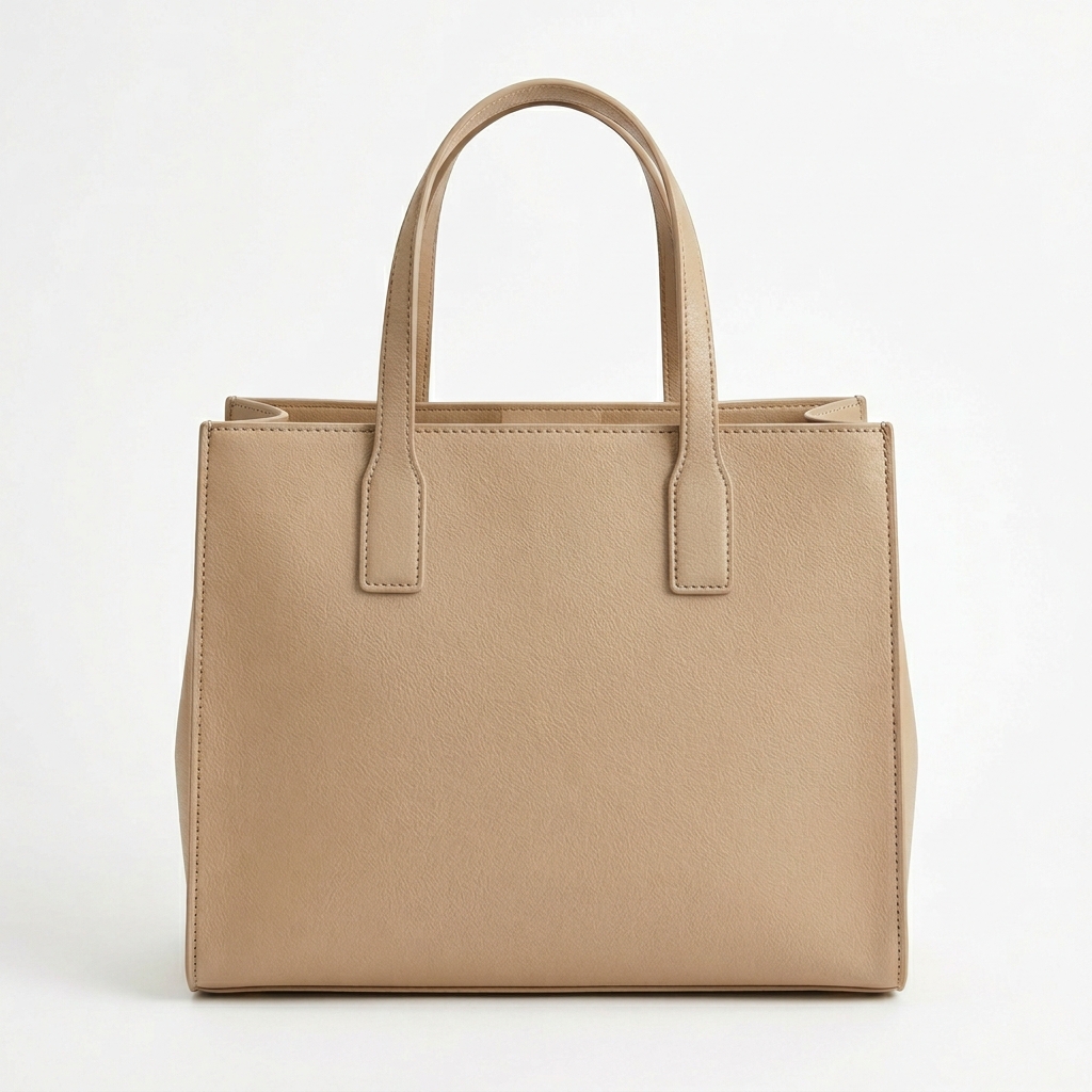 Classic Structured Faux Leather Tote Bag for Women – Minimalist Everyday Carry - Image 4