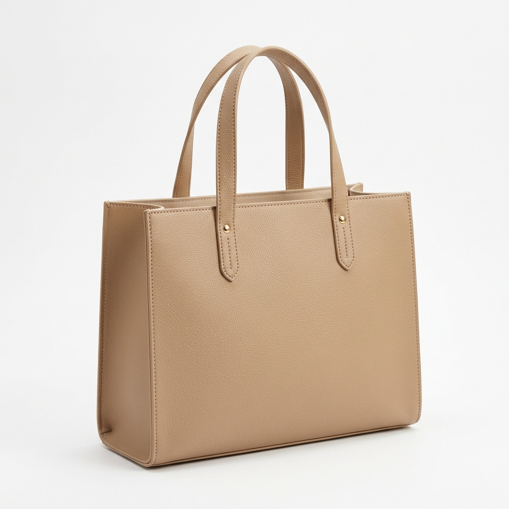 Classic Structured Faux Leather Tote Bag for Women – Minimalist Everyday Carry - Image 5